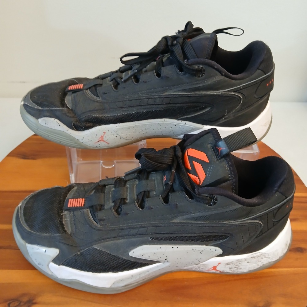 Jordan‎ Luka 2 Mens 10 Black Cement Basketball Shoes Sneakers DX8733-006